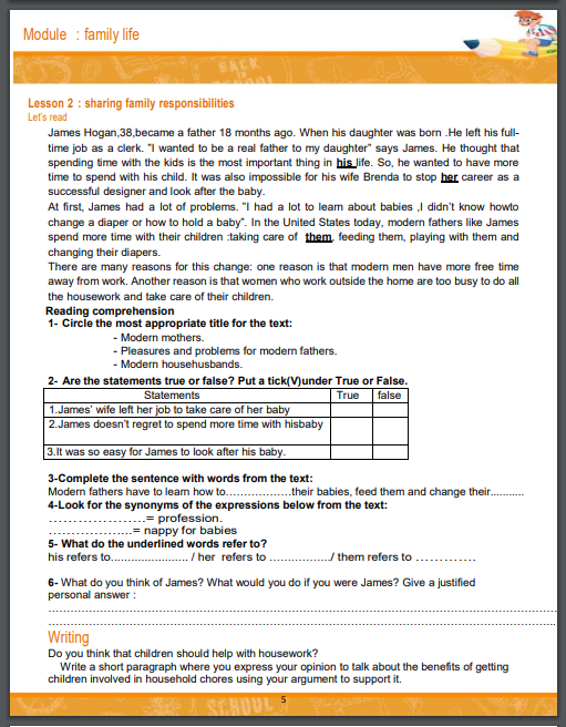 Description visuelle de My English Workbook  1