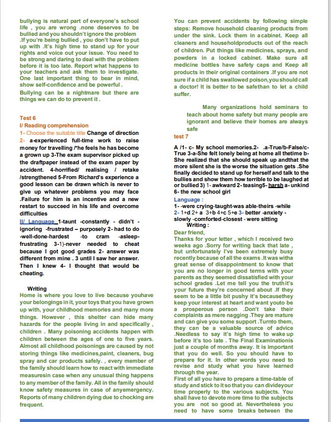 Description visuelle de My English workbook  3